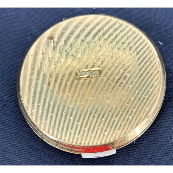 Stratton Compact Colorful Flower English Powder Makeup Mirror 3" Floral - Picture 7 of 10